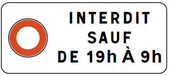 Panonceau M11b2  - Groupe Self Signal