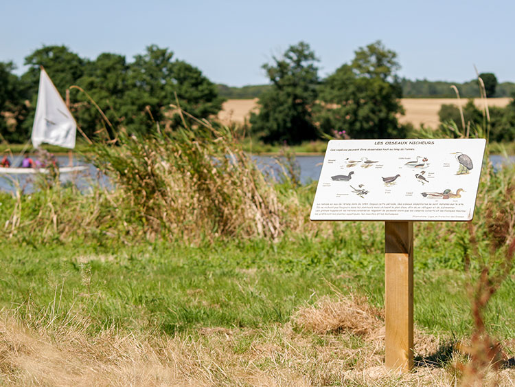 Pupitre poteau bois Signalétique Touristique